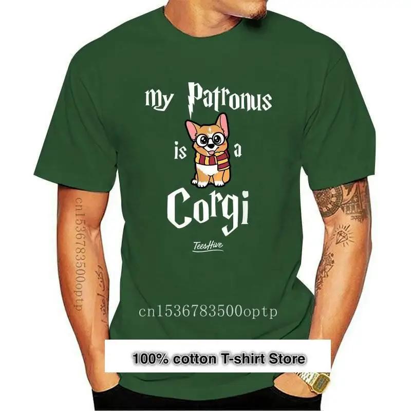 Camiseta divertida de My Patronus Is A Corgi Dog, camisa de amor Corgi, nueva